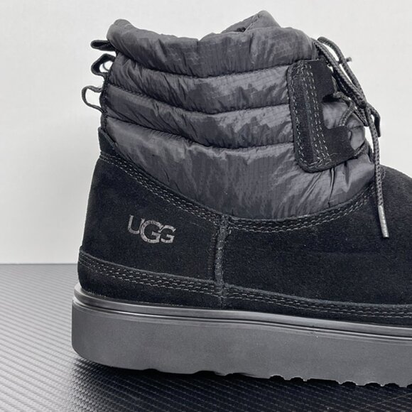 Unisex UGG Black Thick-Soled Lace-Up Snow Boots - Picture 3 of 7